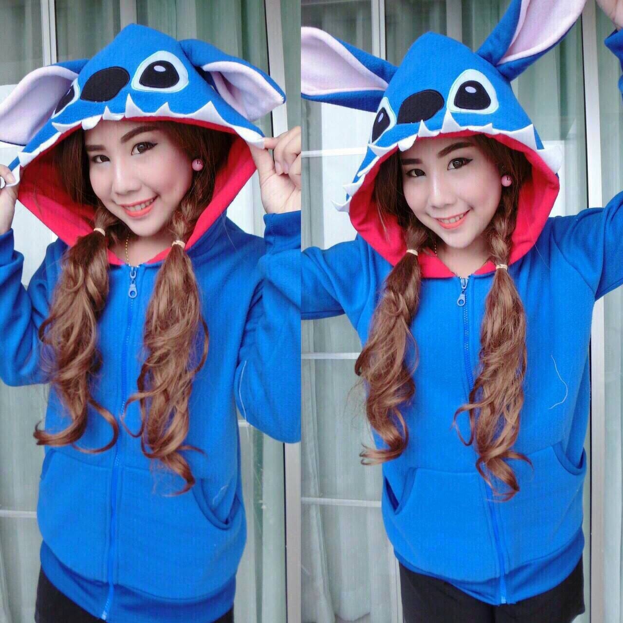 เสื้อกันหนาวฮู้ทการ์ตูน ไซร์ใหญ่