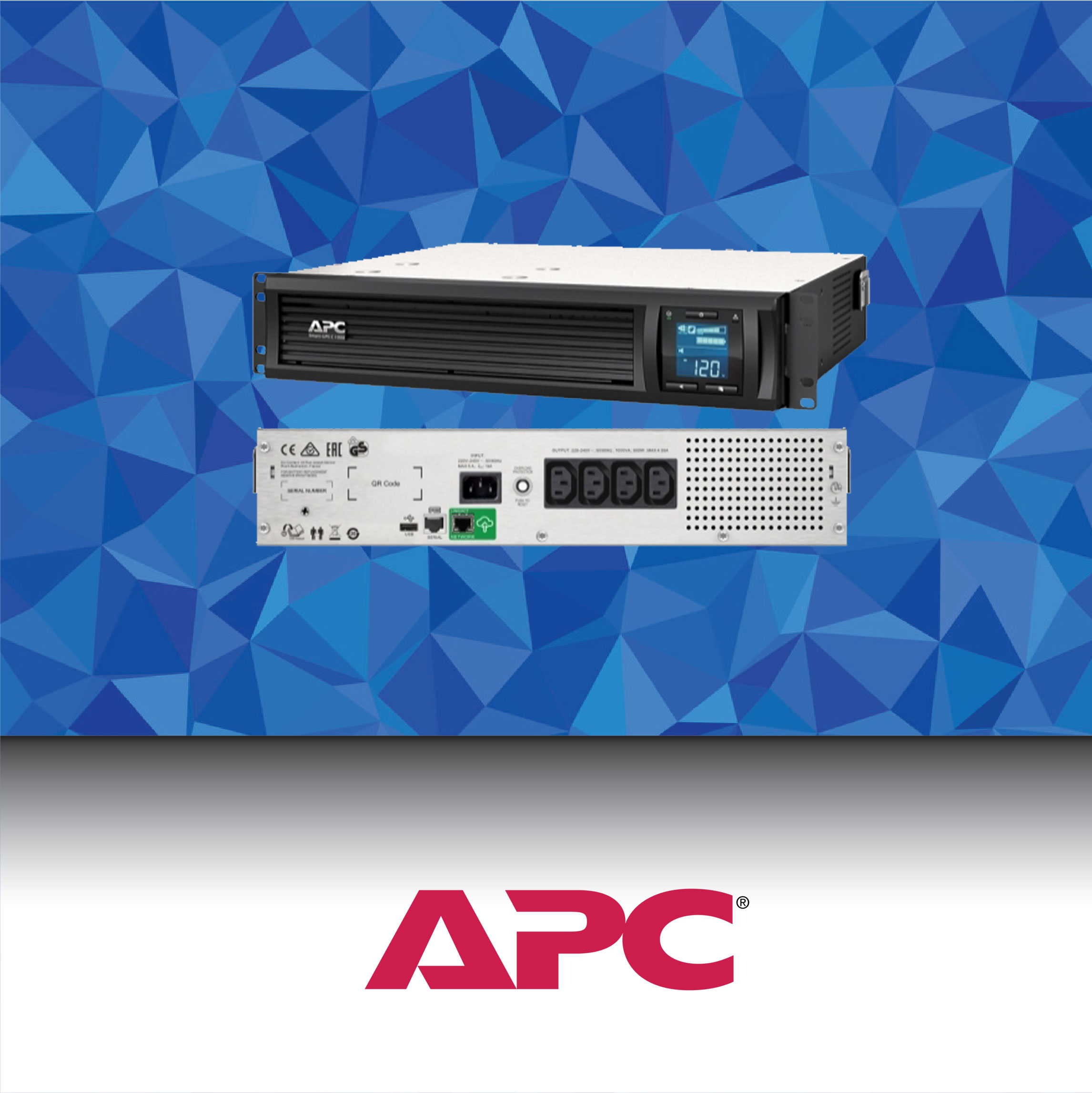 APC Smart-UPS C 1000VA LCD RM 2U 230V with SmartConnect ขาย UPS | จำหน่าย UPS | ร้านขาย UPS
