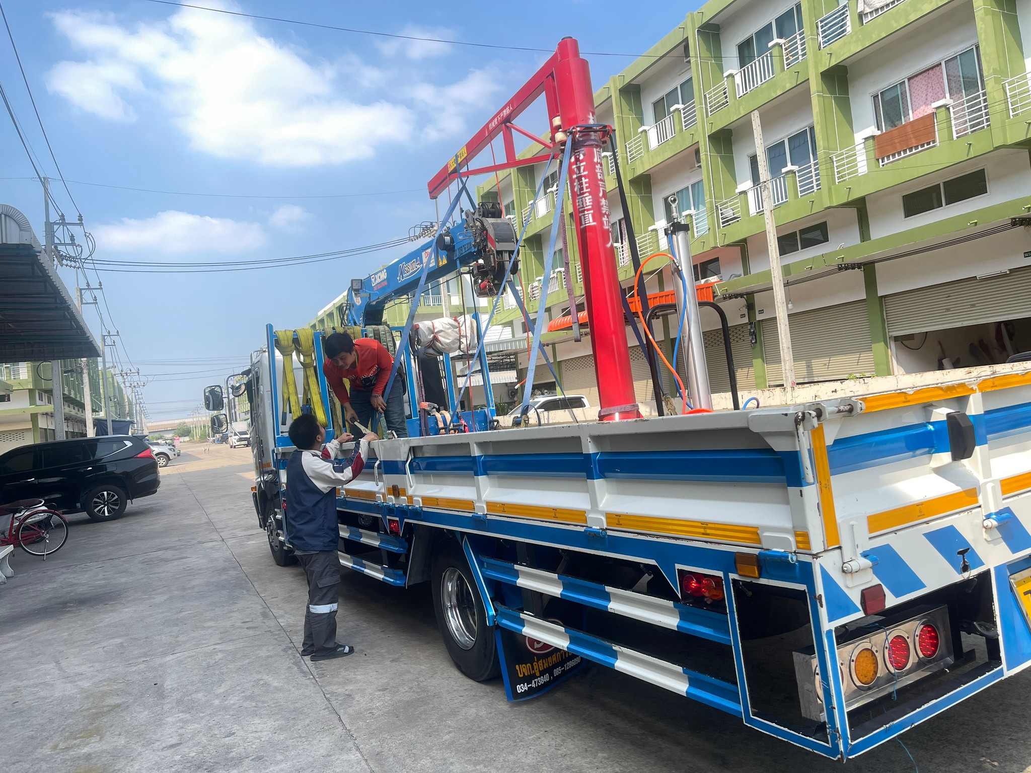 16906 เครื่องจับขับเคลื่อนด้วยลม ช่วยจับถุงปูน ถุงกระสอบ ถุงทราย ช่วยย้ายเข้าออกสะดวก ST-100