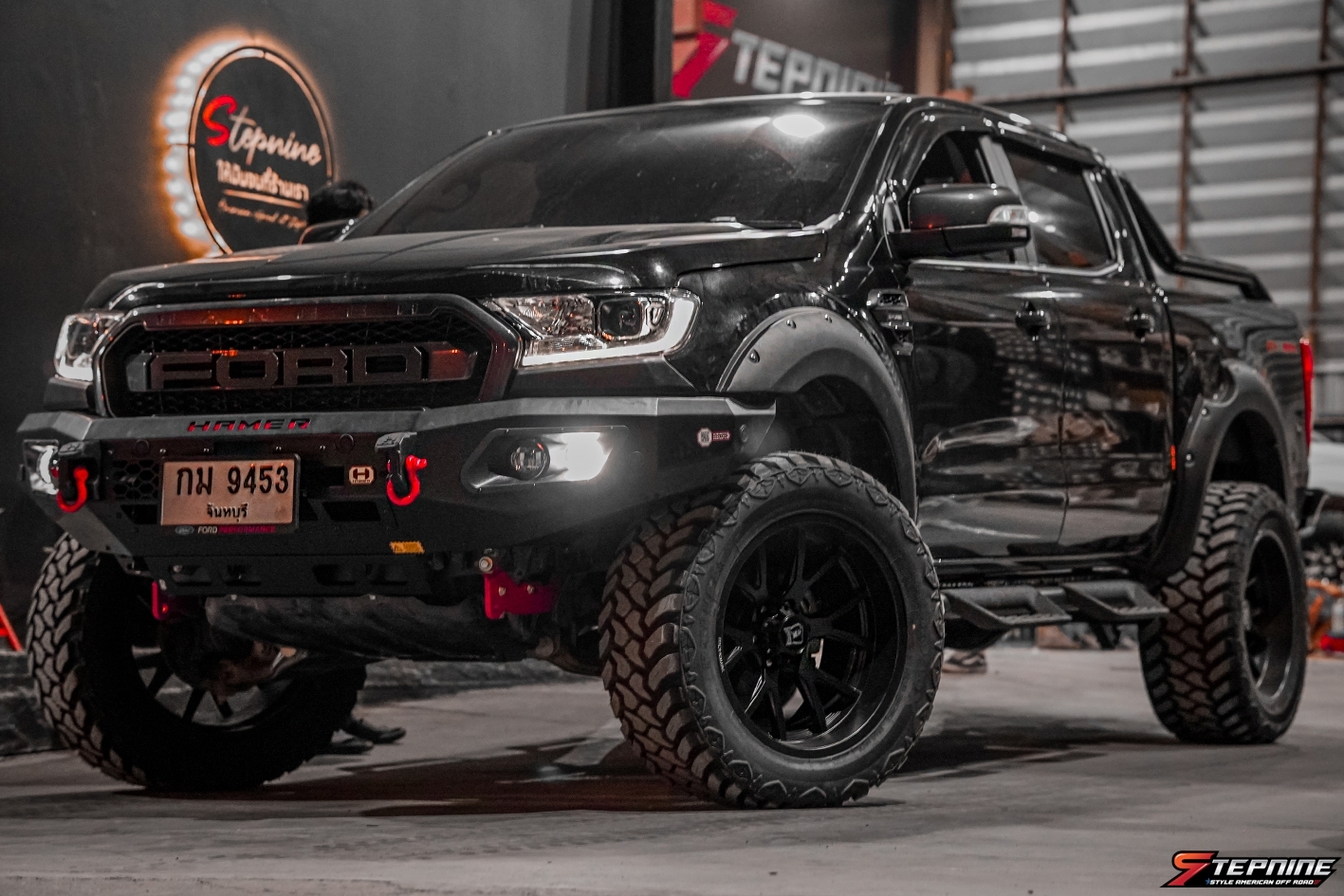 FORD RANGER จองคิวมาจากจันทบุรี ชุดแต่ง HAMER รอบคันที่ STEP9
