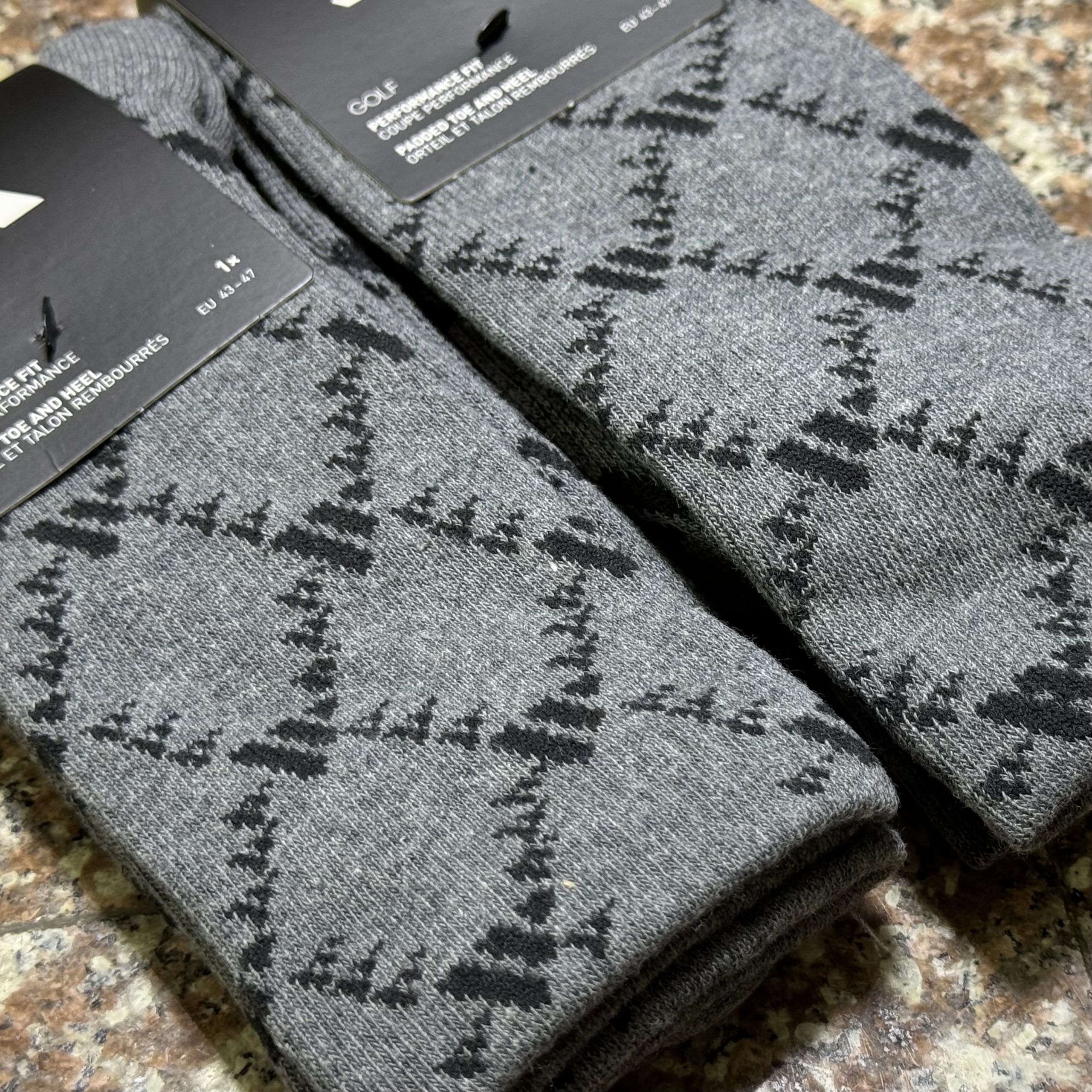 ถุงเท้า Adidas Monogram Crew Socks ‘Grey Five’ (M,L)