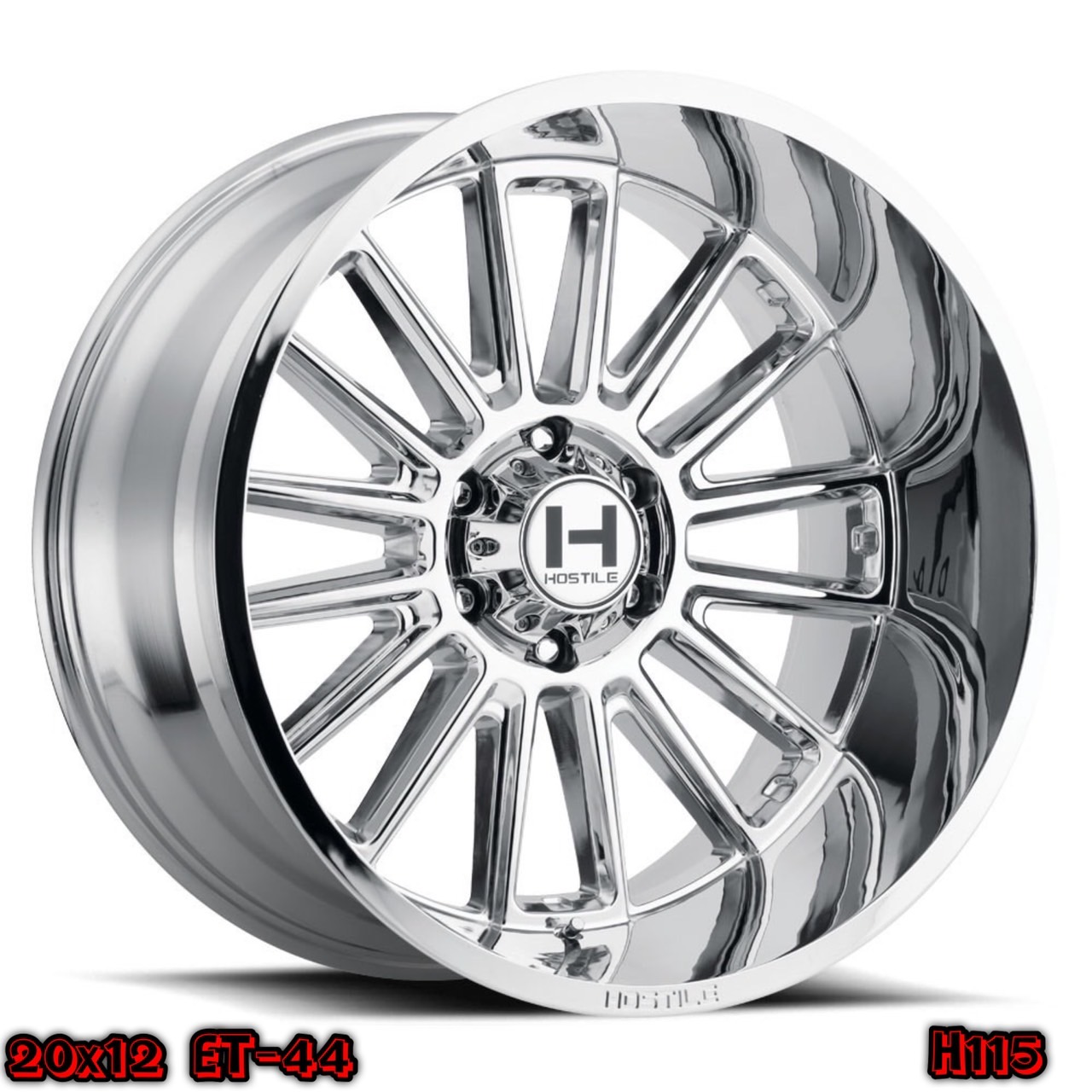 HOSTILE H115 ขอบ20 สีโครเมี่ยม นำเข้าโดย STEP9