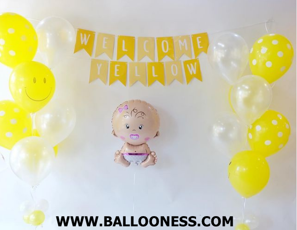 เซทต้อนรับเด็กแรกเกิด โทนสีเหลือง / Set Welcome Baby Yellow Tone