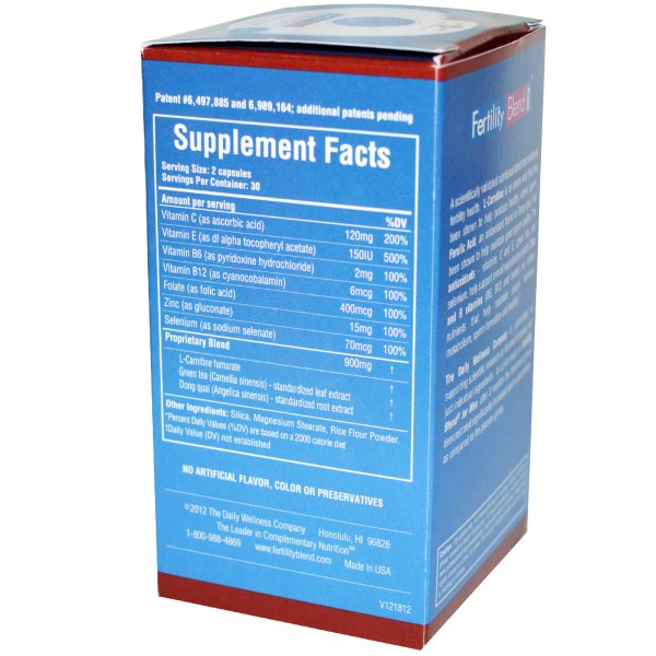 Daily Wellness Company, Fertility Blend for Men, 60 Capsules