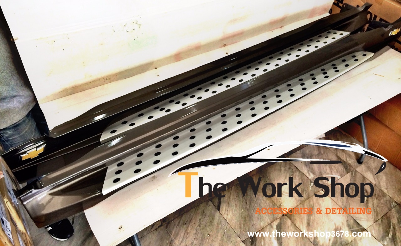 Side Step for Captiva ( บันไดข้างแบบมีปุ่ม และโลโก้ )