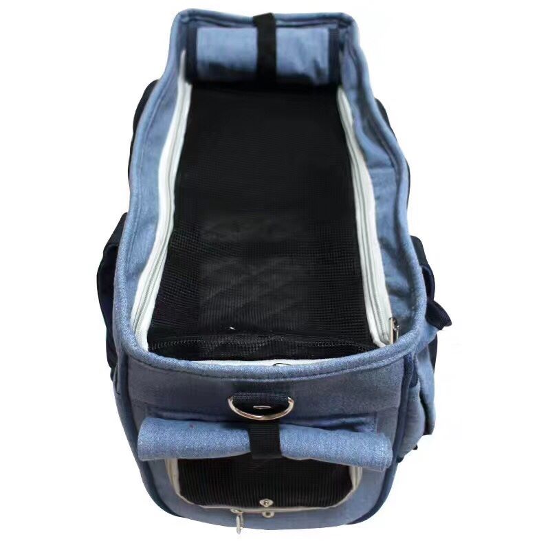 กระเป๋าใส่สัตว์เลี้ยงใบใหญ่ โบว์ยีนส์