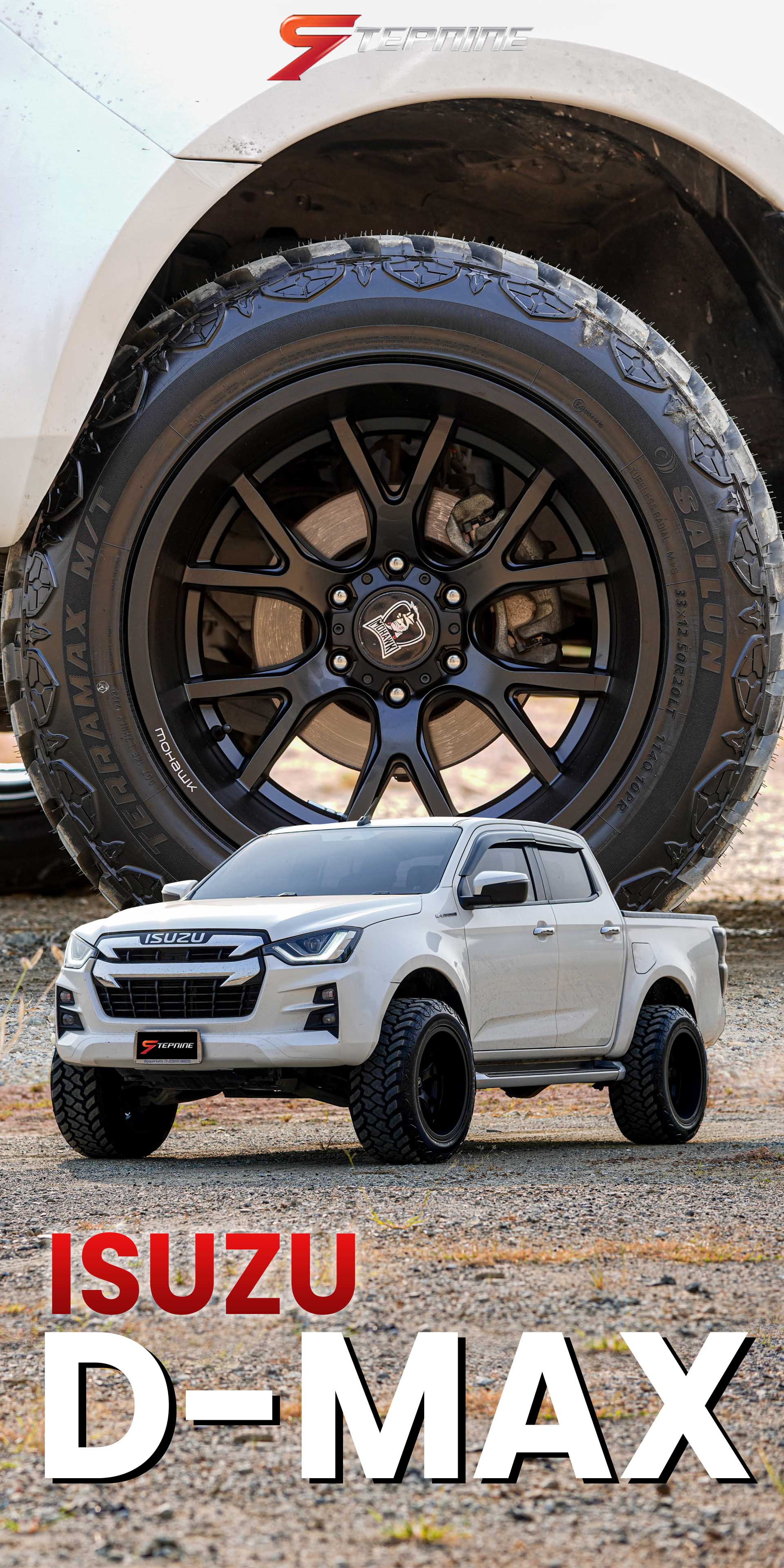 ISUZU D-MAX ทรงเมกาล้อลายเขาขวาง