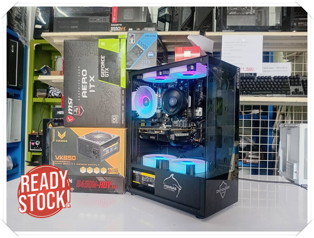 คอมสเปคเล่นเกมส์ RYZEN5 2600 + GTX1660 6G