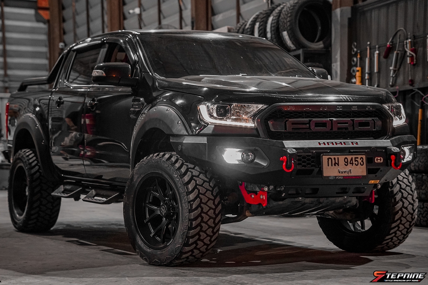 FORD RANGER จองคิวมาจากจันทบุรี ชุดแต่ง HAMER รอบคันที่ STEP9