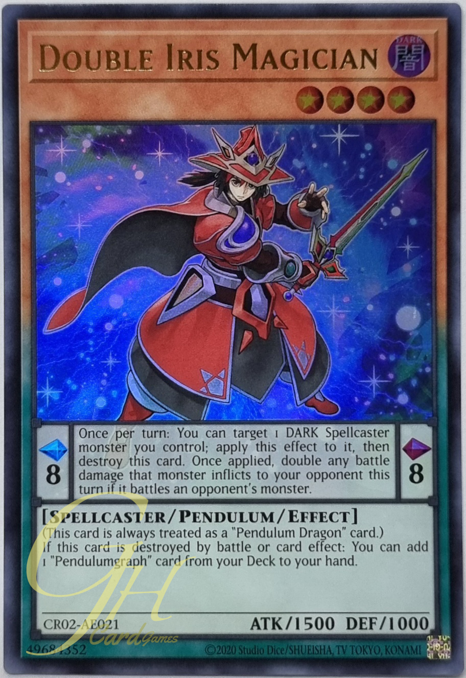 Yugioh [CR02-AE021] Double Iris Magician (Ultra Rare)