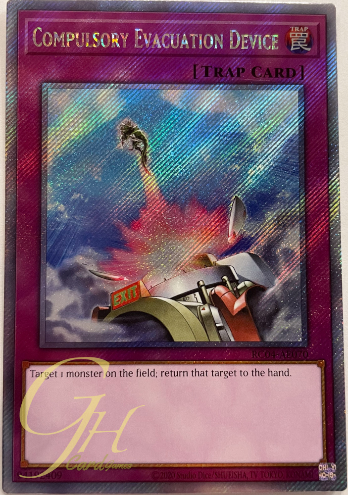 Yugioh [RC04-AE070] Compulsory Evacuation Device (Extra Secret Rare)