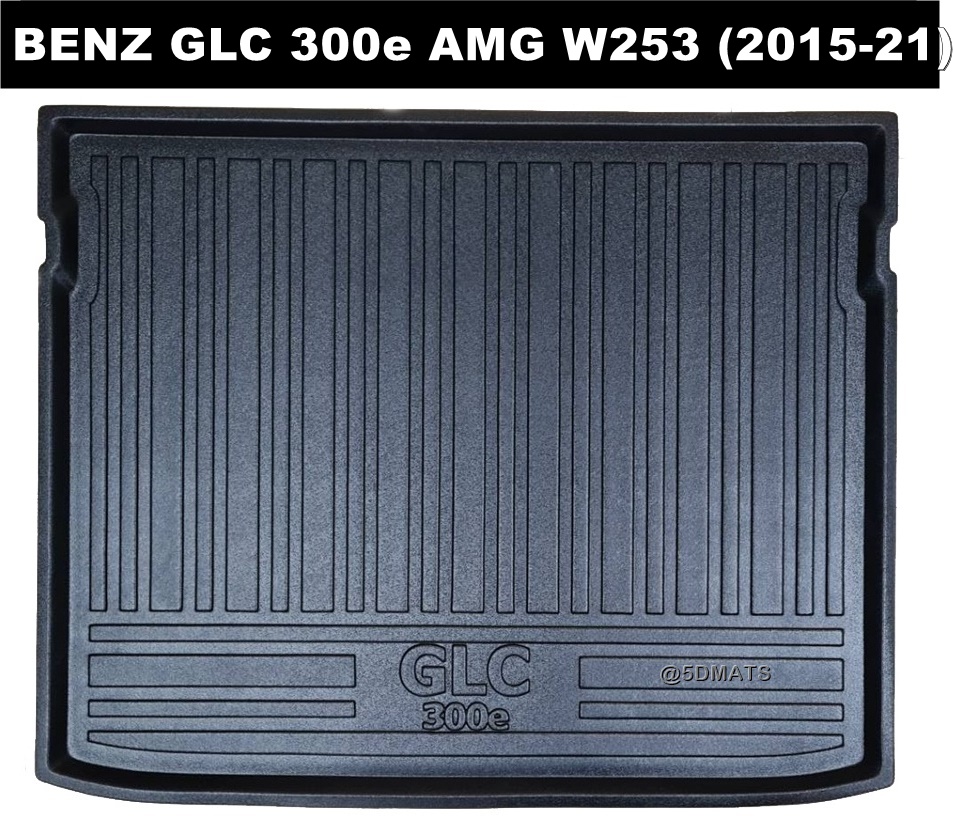 ถาดรองท้ายรถ BENZ GLC 300e AMG W253 (2015-21) สวยงาม ทนทาน เข้ารูป ปกป้อง100%
