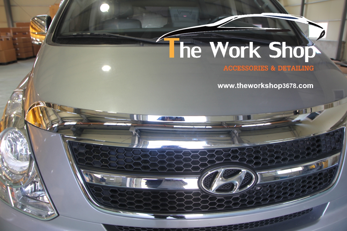 Chrome Hood Guard for H-1 ( โครเมี่ยมแต่งฝากระโปรงหน้า )