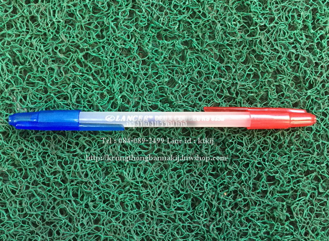 ปากกาลูกลื่น น้ำเงิน-แดง LANCER