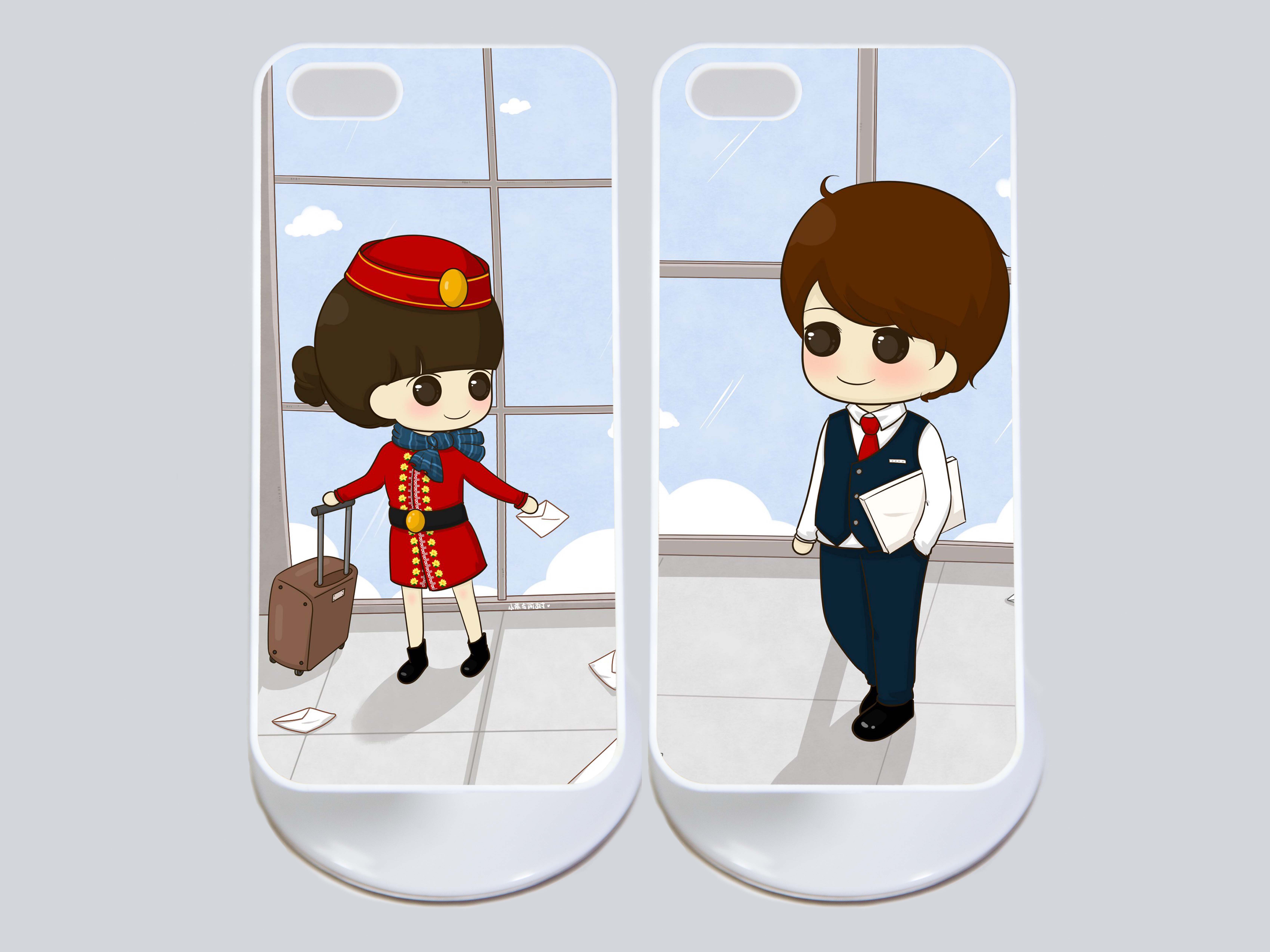 เคสสั่งทำ - ลายคู่ ลายการ์ตูน