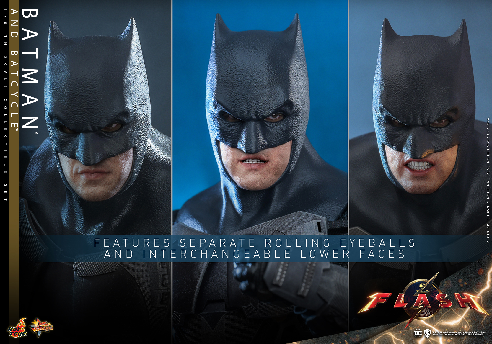 MMS705 - The Flash - 1/6th scale Batman and Batcycle