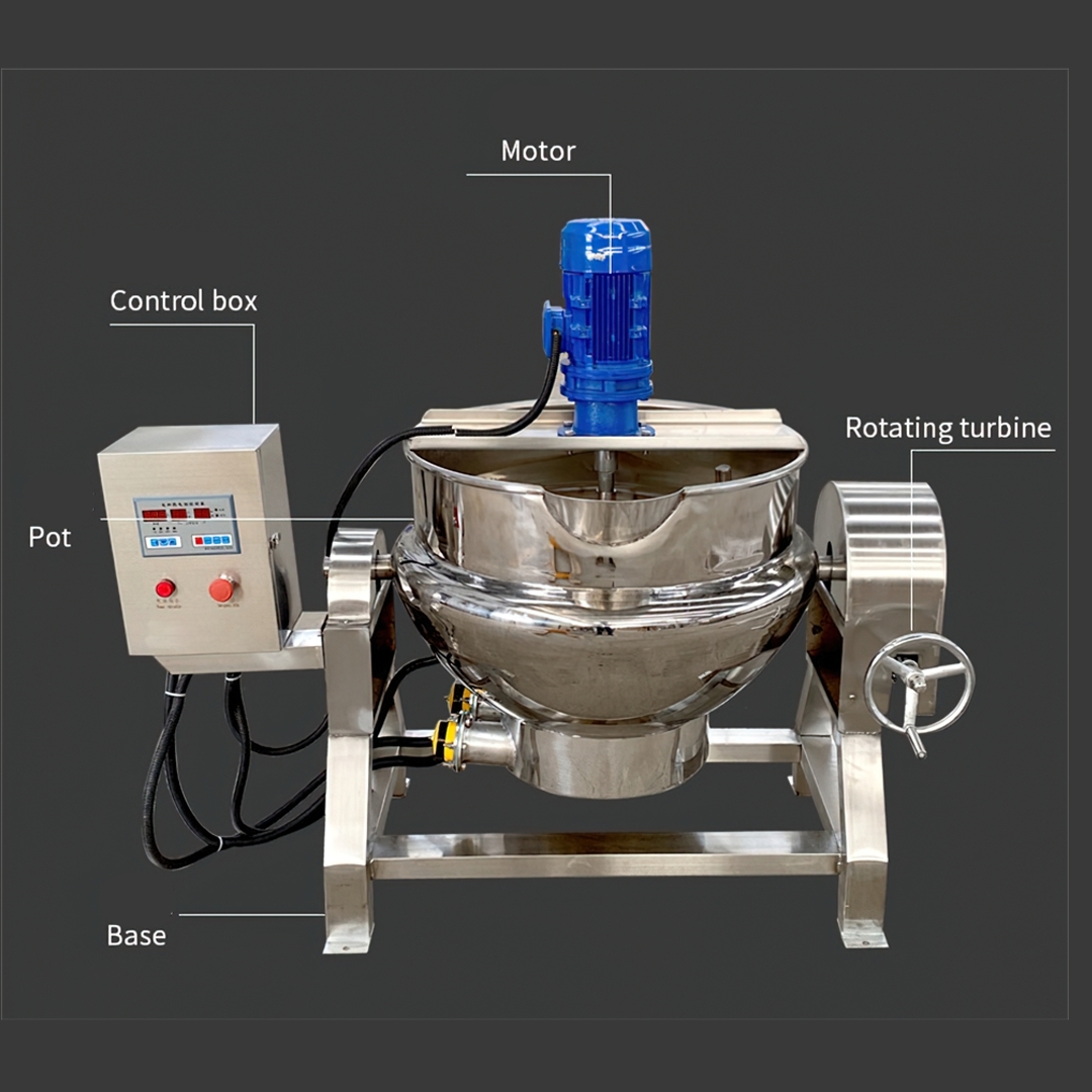🌈หม้อกวน หม้อทำความร้อน กวนปรุงอาหารอัตโนมัติ รุ่น AS-400 Jacketed Kettle Cooking Mixer Series