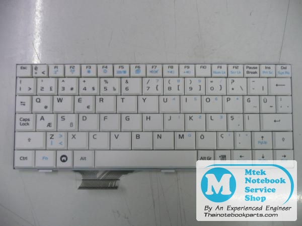 MT01554 คีย์บอร์ดโน๊ตบุ๊ค Asus EEE PC 700 701 900 901 - V072462AK1,04GN021KTU10 Notebook Keyboard (สีขาว สินค้าใหม่ แป้นพิมพ์ English) 1