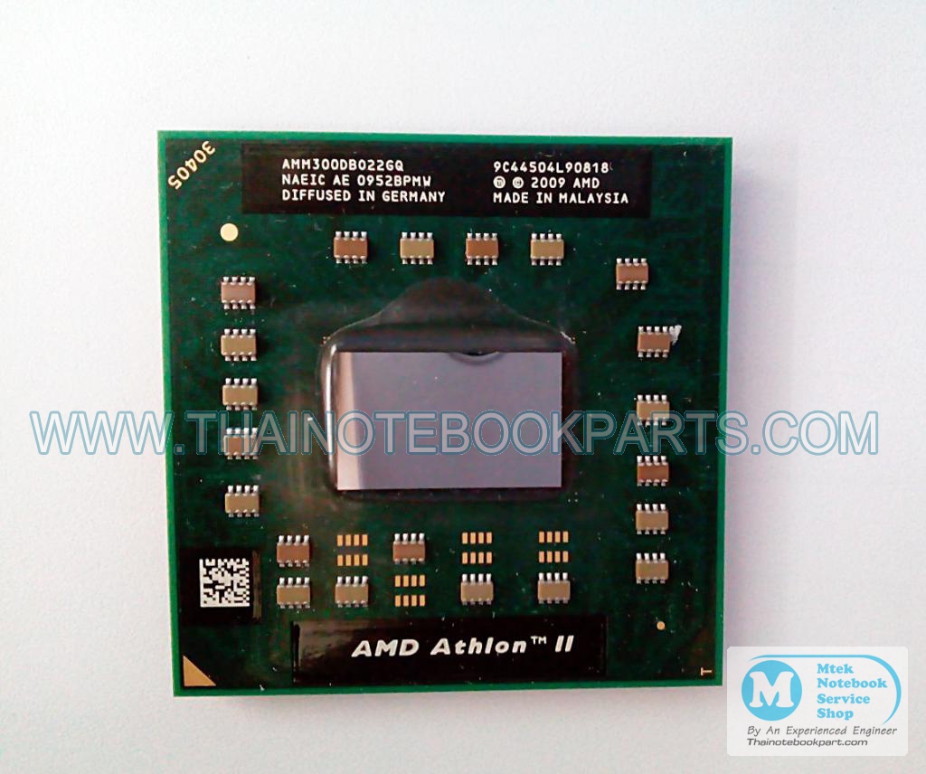 MT07325 ซีพียูโน๊ตบุ๊ค AMD Athlon II M300 2.0GHz Socket S1 3200 MHz AMM300DB022GQ Laptop CPU Processor (สินค้ามือสอง) 2