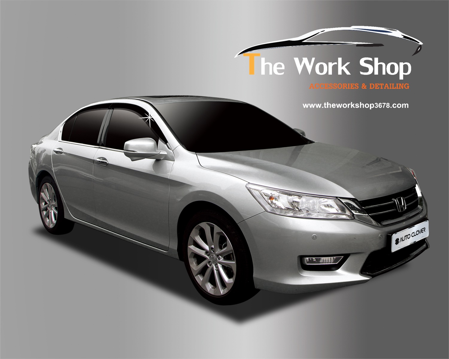 Smoke Door Visor for Accord All New - กันสาสีดำ