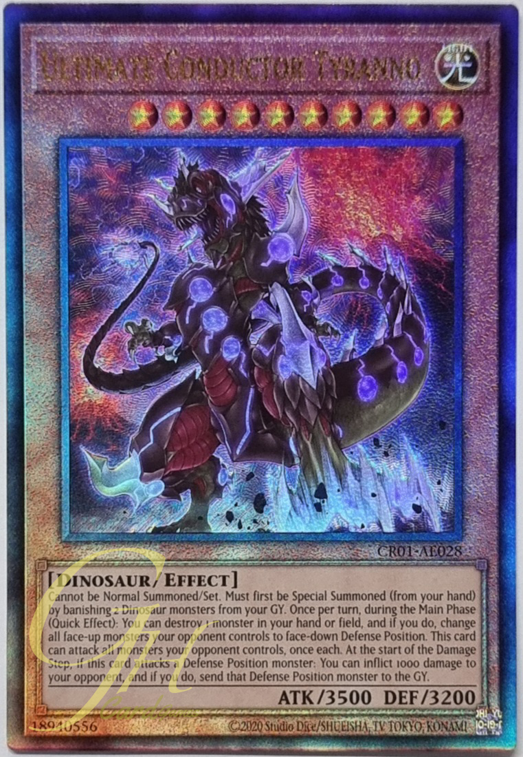 Yugioh [CR01-AE028] Ultimate Conductor Tyranno (Ultimate Rare)