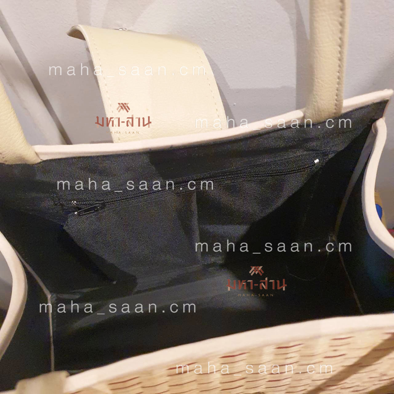 กระเป๋าเสื่อกกสาน ทรงถือคุณนาย งานแฮนด์เมด 🤍