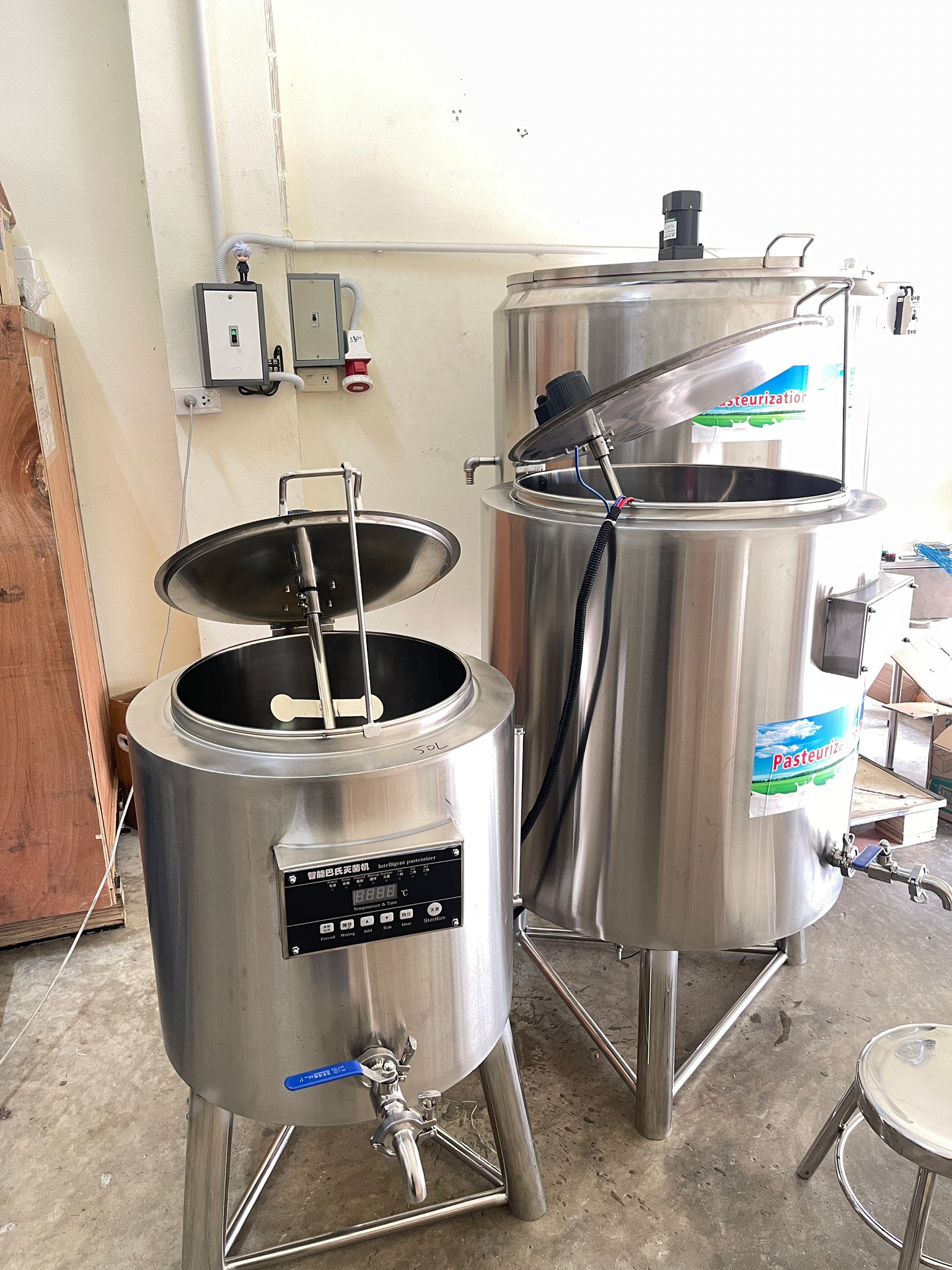 HTRC เครื่องพาสเจอร์ไรซ์ หม้อทำพาสเจอร์ไรซ์ (pasteurizer)