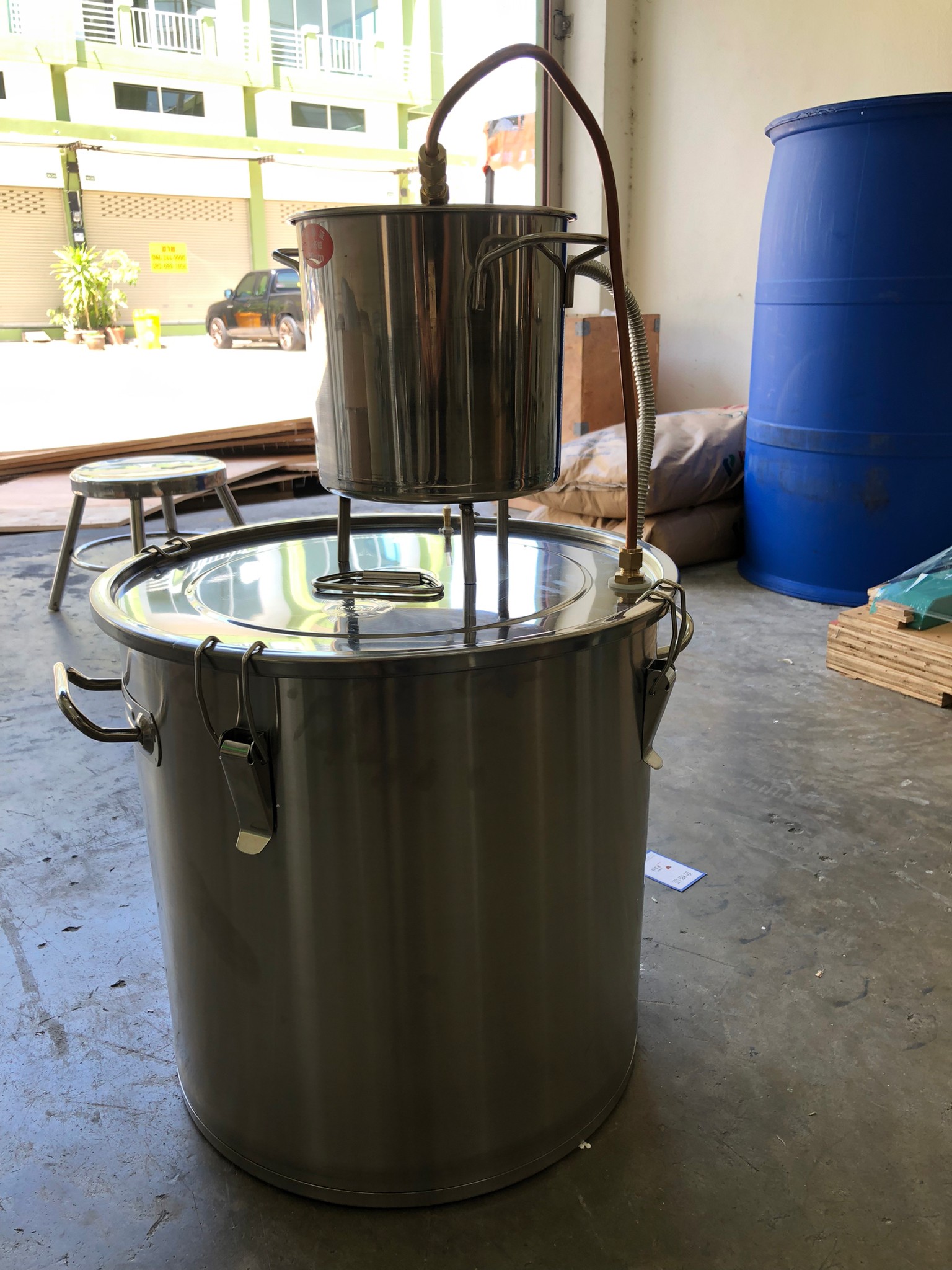 หม้อกลั่น YANTAI-10 ทั้งกลั่นทั้งหมัก ในถังเดียว 12L/20L/33L/50L