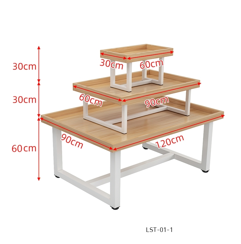 ชั้นวางสินค้าตรงกลางร้าน สำหรับโชว์แสดงสินค้า ชั้นวางของ ชั้นวางรองเท้า LST-01