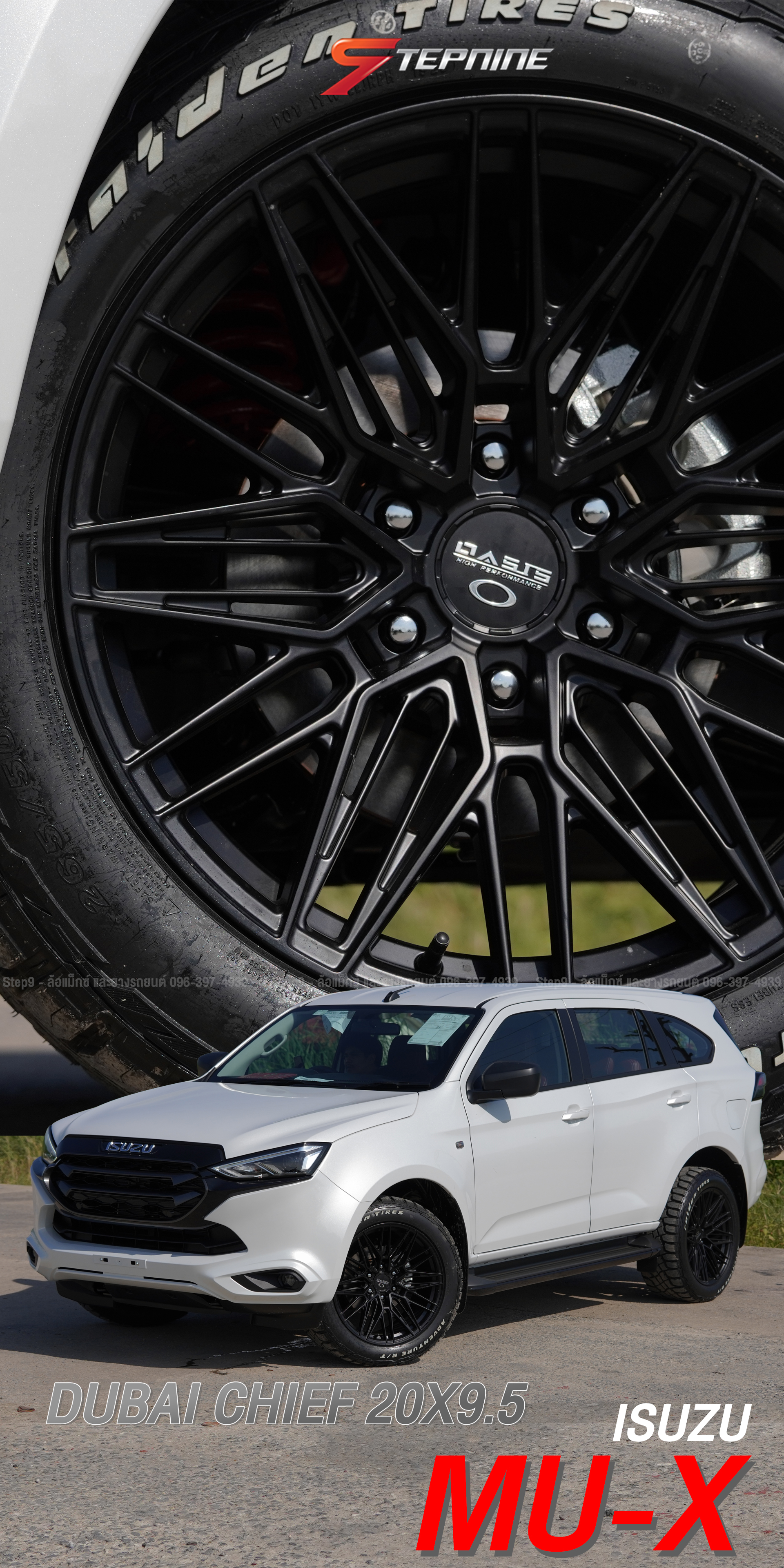 ISUZU MU-X สด ใหม่ ลงจากเทรลเลอร์ ป้ายยังไม่มี ฟิล์มยังไม่ติด มาแต่งหล่อทรงมาเฟียก่อนเลย งบแสนต้นๆ !!!