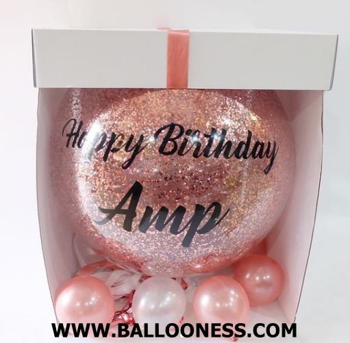 เซทลูกโป่งใส่กล่องเซอร์ไพร์ส ขนาด24นิ้ว / Surprise Box Balloon size 24"