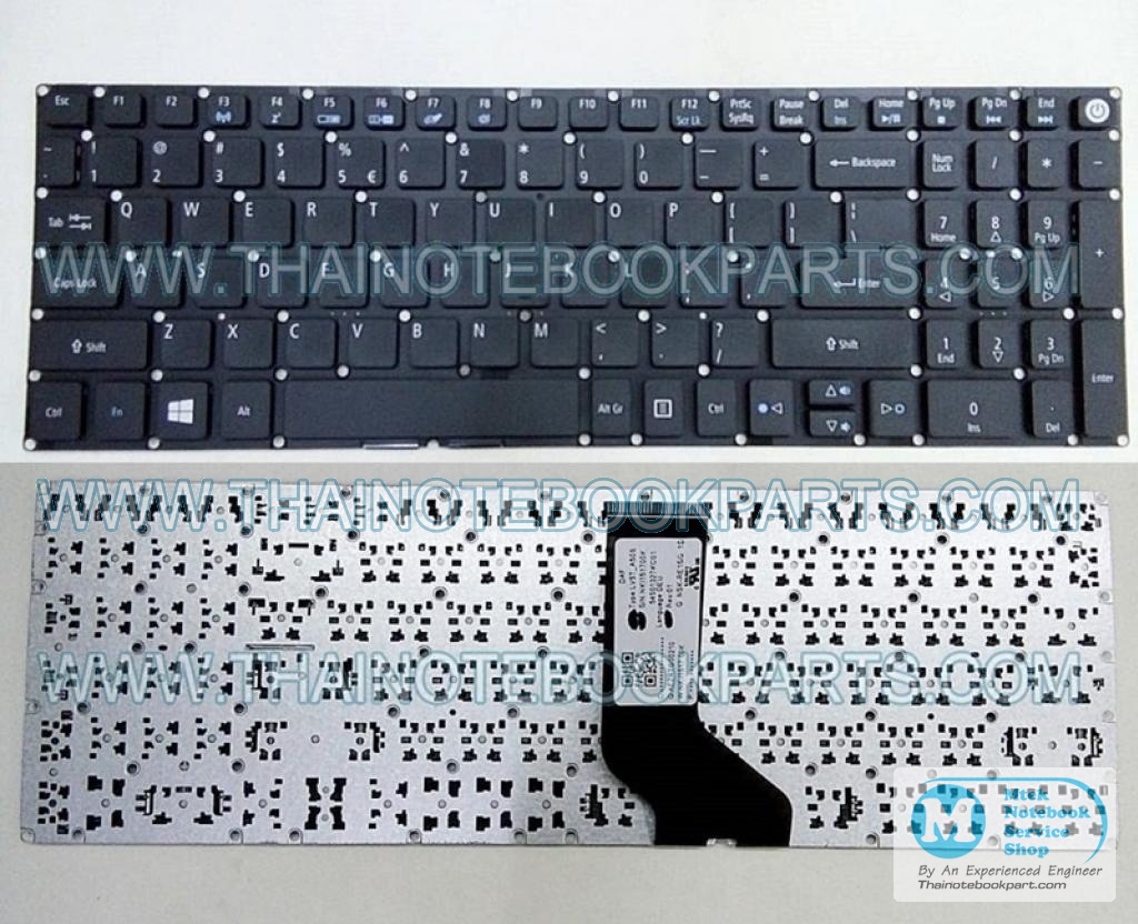 MT02272 คียบอร์ดโน้ตบุ๊คAcer Aspire E5-573 E5-573G E5-573T E5-573TG E5-722 Notebook Keyboard (สินค้าใหม่, แป้นพิมพ์อังกฤษ) 2