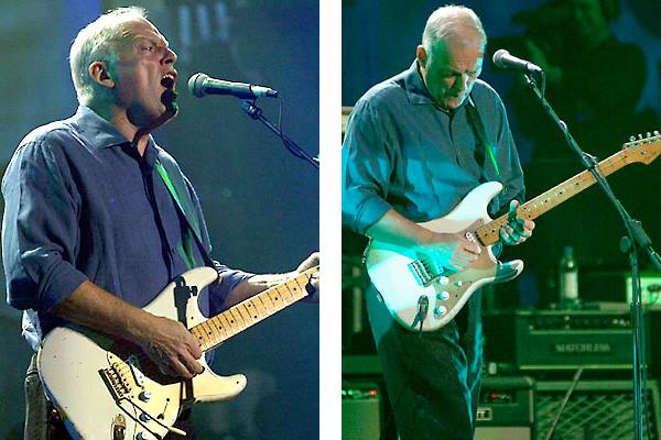 เดวิด กิลมอร์ เเห่ง Pink Floyd กับ เฟนเดอร์ สตราโตคาสเตอร์ หมายเลข 001
