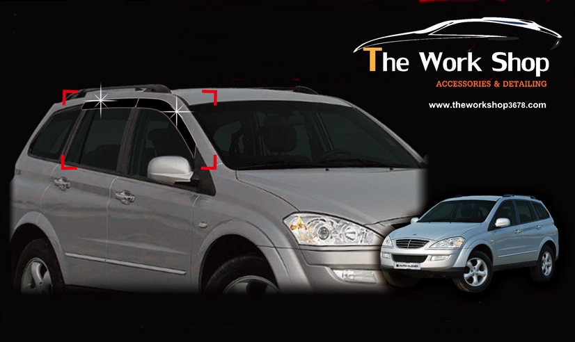 Smoke Door Visor for Kyron ( กันสาดสีดำ )