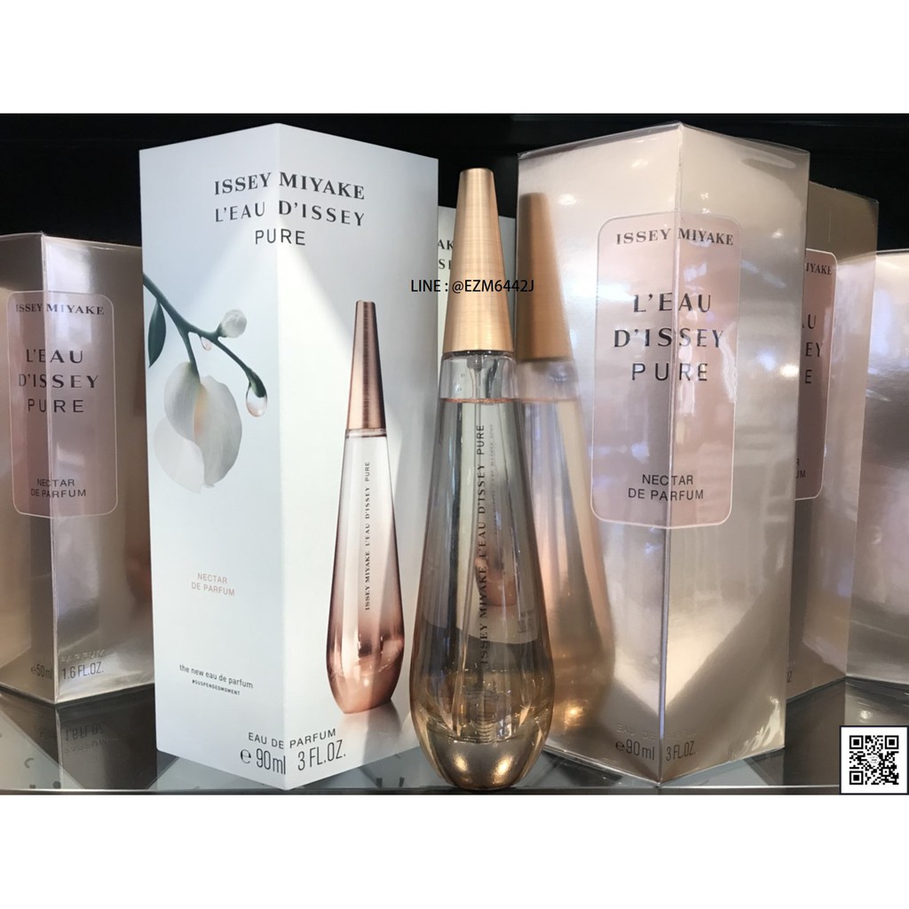 น้ำหอมแท้ ISSEY MIYAKE L'EAU D'ISSEY PURE NECTAR DE PARFUM FOR WOMENEAU DE PARFUM SPRAY 90 ML ของใหม่ กล่องขายซีล
