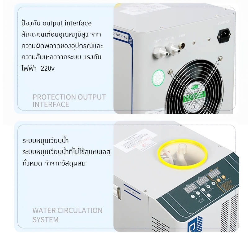 18330 เครื่องทำน้ำเย็นสำหรับเครื่องจักร เหมาะกับธุรกิจ SME chiller water CW01