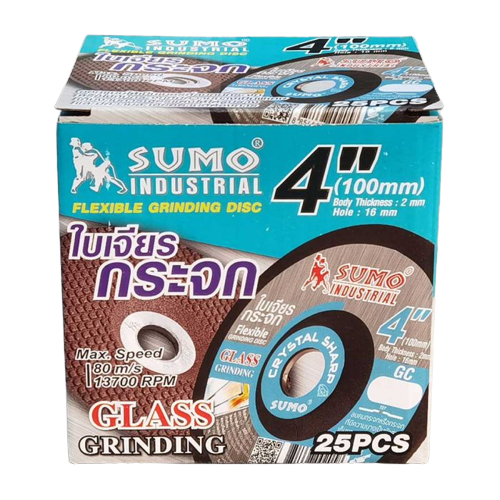 ใบเจียรกระจก 4" หนา 2 มิล รุ่น GC120 SUMO