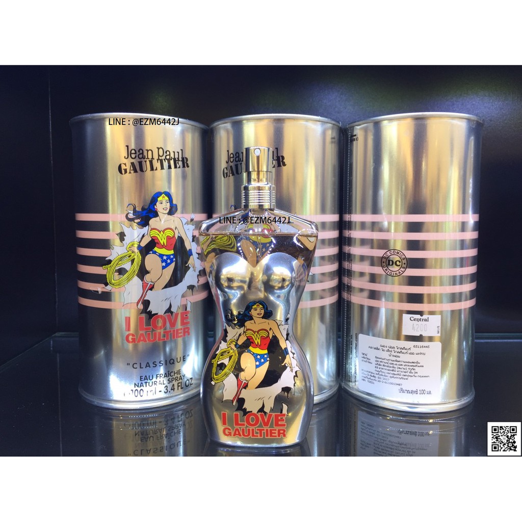 น้ำหอมแท้ JEAN PAUL GAULTIER I LOVE GAULTIER CLASSIQUE WONDER WOMAN FOR WOMEN EAU FRAICHE SPRAY 100 ML ของใหม่ กล่องขาย