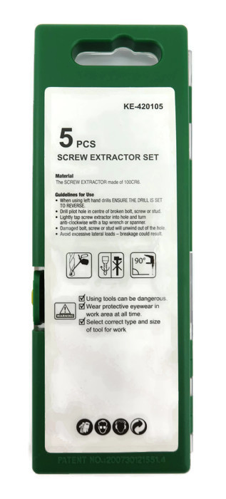 ตัวถอนเกลียวซ้าย 5 ตัวชุด ยี่ห้อ KEIBA