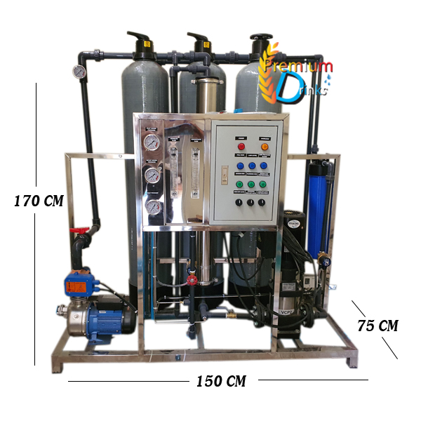 เครื่องผลิตน้ำ RO กำลังการผลิต 6,000ลิตร/วัน Pretreatment จำหน่ายพร้อมติดตั้ง