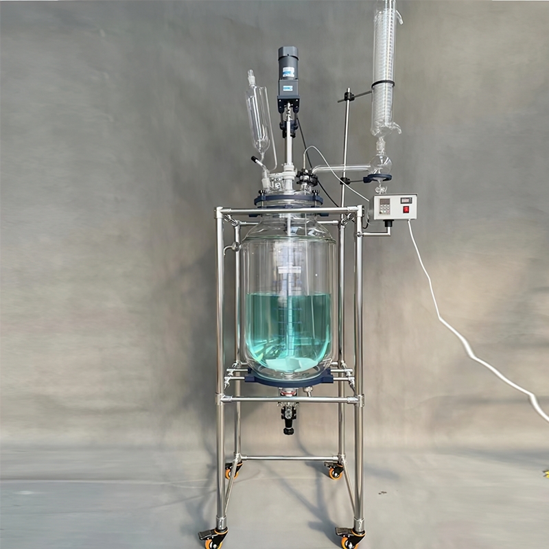 เครื่องปฏิกรณ์แก้วสองชั้น ขนาด 1L ถึง 100L Glass Reactors