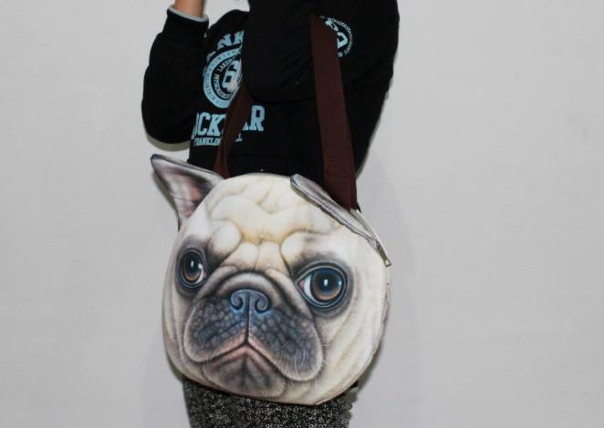 กระเป๋าสะพายข้างหน้าน้องหมา