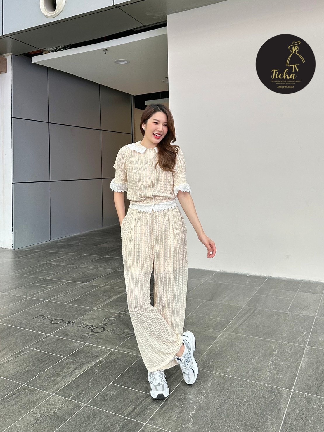 ชุดSet 2 ชิ้น น่ารัก ดูดีมีราคา งานตามหาที่ไม่ควรพลาด ผ้าลูกไม้ทั้งตัว นุ่มมากๆ ดีมากๆ ใส่สบายมากๆ