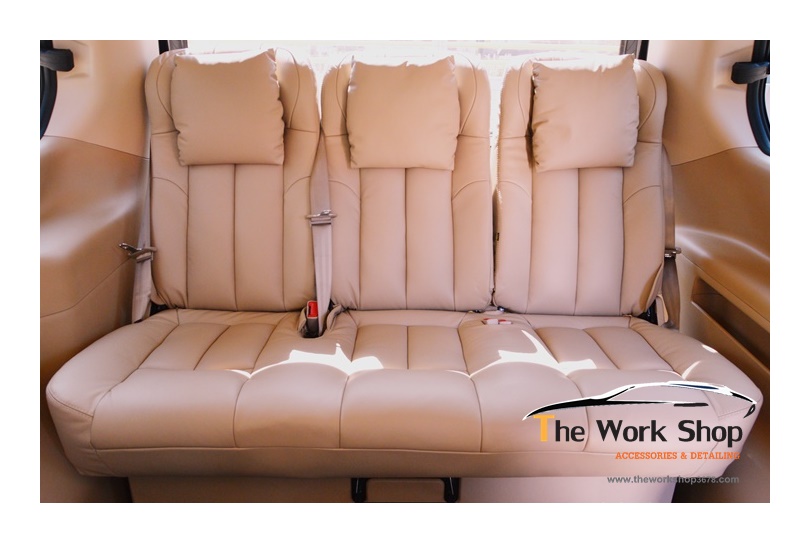 เบาะแถวท้าย ทรง 1 ( หนังแท้ + PVC )