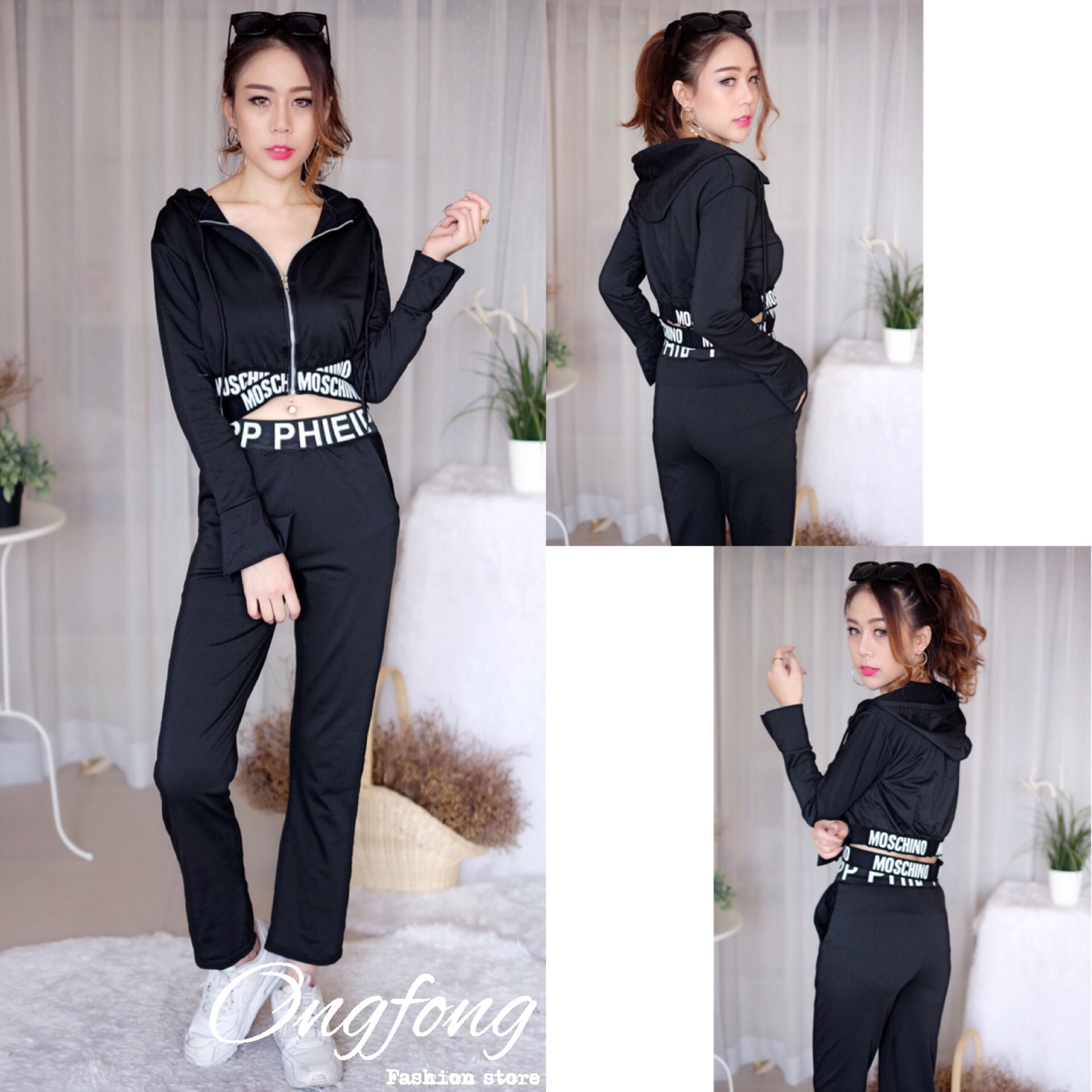 set ชุดออกกำลังกาย เสื้อพร้อมกางเกง