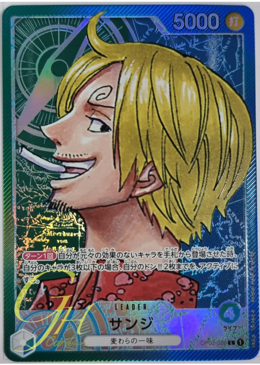 One Piece Card Game [OP02-026] Sanji (Leader PA)