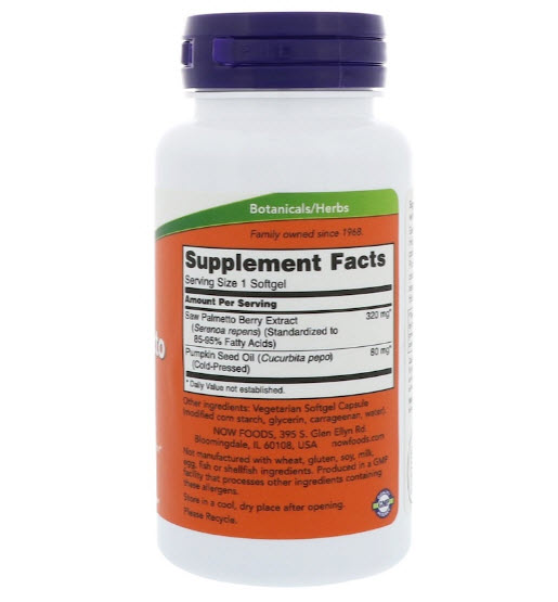 Now Foods, Saw Palmetto Extract, 320 mg, 90 Veggie Softgels