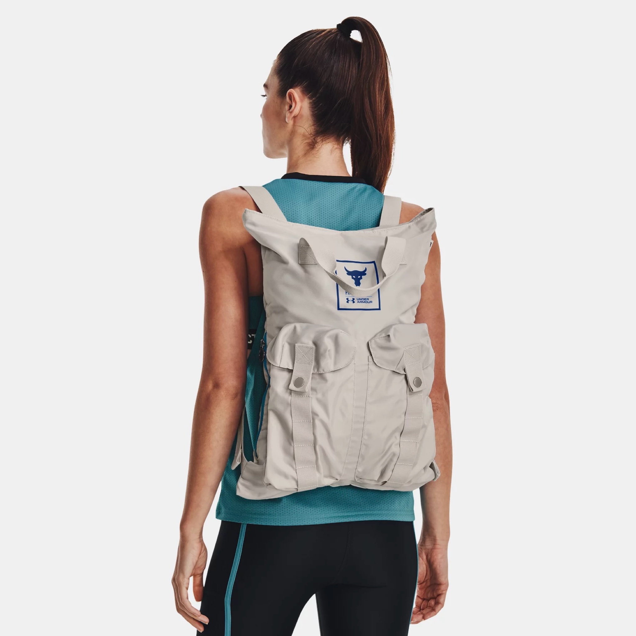กระเป๋า Under Armour Project Rock Gym Sack ‘Grey Matter’ (19L)