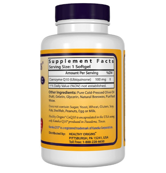 Healthy Origins, CoQ10 Gels ( Kaneka Q10 ), 100 mg, 60 Softgels