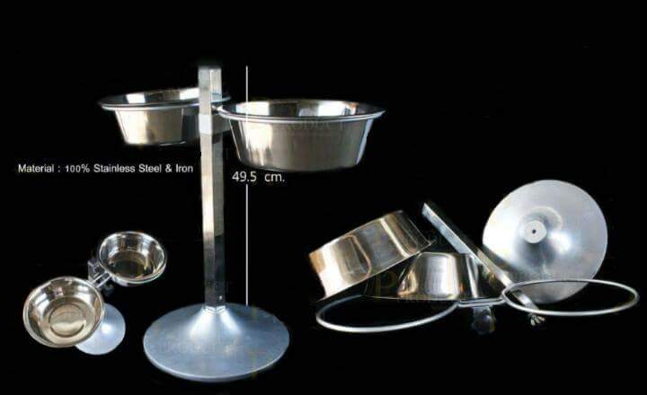 ชามให้อาหารและน้ำแบบขาตั้ง